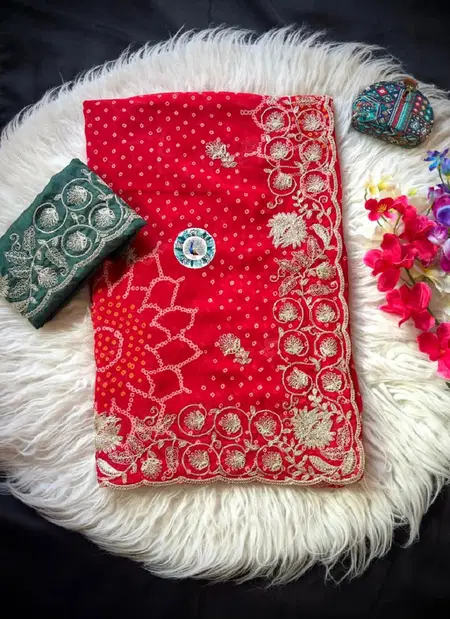 JK 247 Georgette Goldan Zari Work Saree Wholesale Suppliers In Mumbai